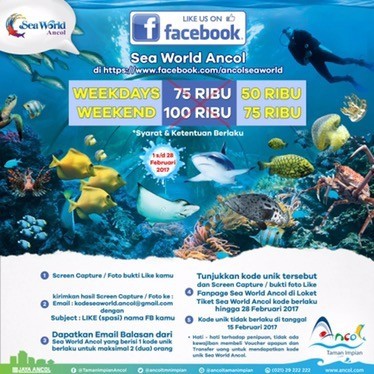 Mencoba Wahana Baru "Jelly Fish" Dengan Promo Sea World "Like Facebook Pages"